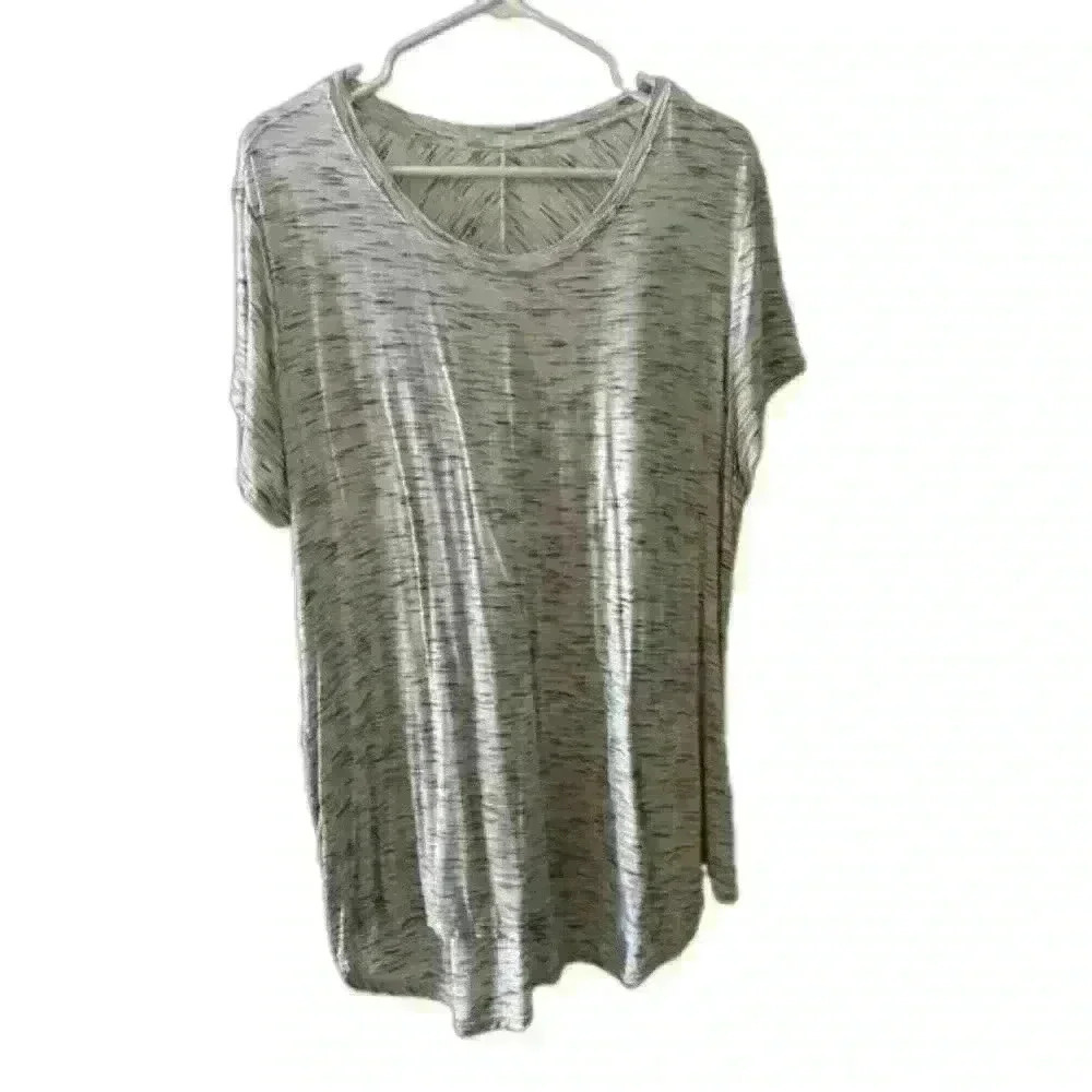 Avia short sleeve white and gray women’s top